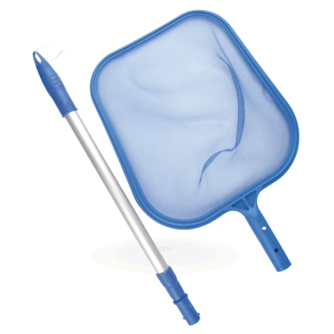 Pool net with telescopic pole